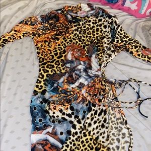 Wore once for my birthday , large from Madrag , very pretty and sexy .